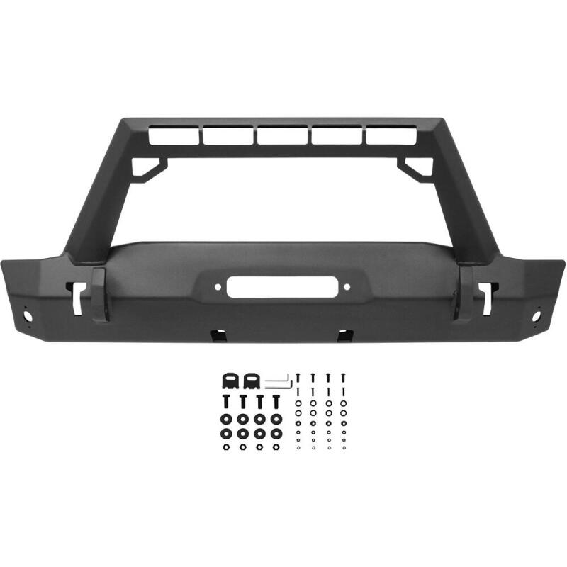 Westin 18-19 Jeep Wrangler JL WJ2 Stubby Front Bumper - Textured Black