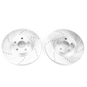 Power Stop 17-19 Lincoln MKZ Front Evolution Drilled & Slotted Rotors - Pair