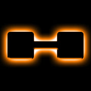 ORACLE Lighting Universal Illuminated LED Letter Badges - Matte Blk Surface Finish - H