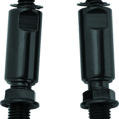 Kuryakyn Raised Mirror Mnt Adapters Gloss Black