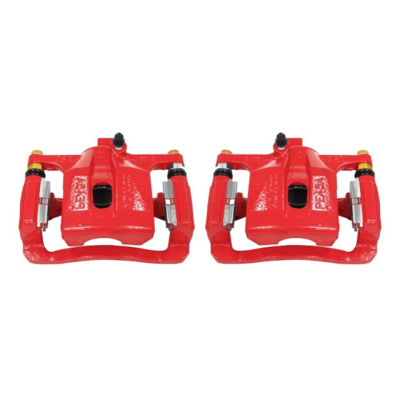 Power Stop 06-10 Hummer H3 Rear Red Calipers w/Brackets - Pair