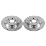 Power Stop 11-15 Volvo S60 Rear Evolution Drilled & Slotted Rotors - Pair