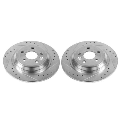 Power Stop 11-15 Volvo S60 Rear Evolution Drilled & Slotted Rotors - Pair