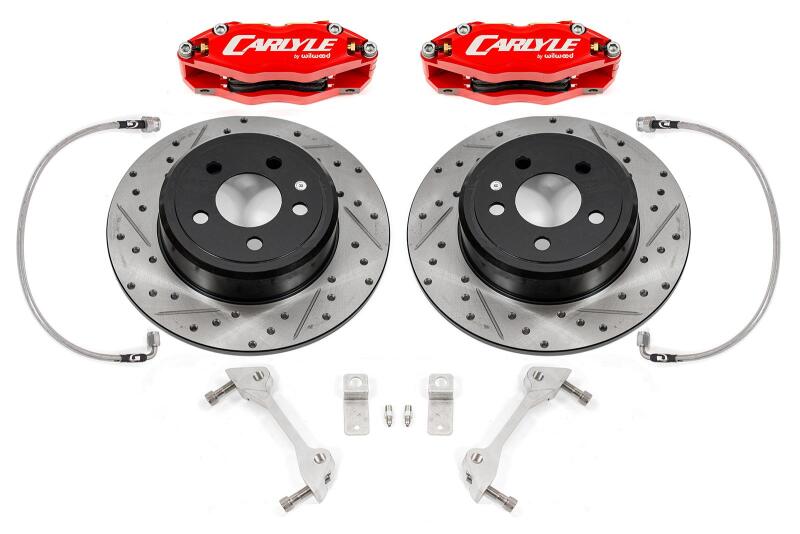 BMR 08-23 Dodge Challenger Brake Kit For 15in Conversion Red Calipers Non-Demon/Redeye