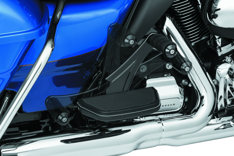 Kuryakyn Adjustable Passenger Pegs With ISO Small Pegs 10 and Up Black