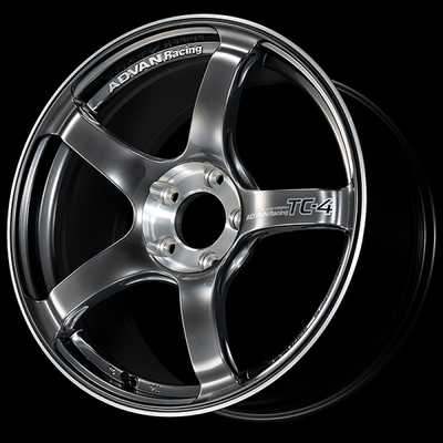Advan TC-4 SE 18x9.5 / +45 Offset / 5x120 / 72.5mm Bore / Racing Hyper Black and Diamond Cut