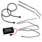 Oracle 15-17 Ford Mustang V6/GT/Shelby Dynamic DRL w/ Halo Kit - ColorSHIFT - Dynamic