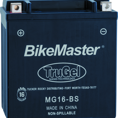 BikeMaster TruGel Battery - MG16-BS