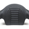 Mustang 93-13 HD FL Touring Extended Arm Wrap-Around Backrest Deluxe - Black w/Blue Stitching