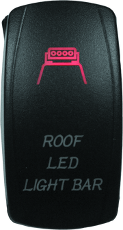 DragonFire Racing Lighted Switch Roof Led On/Off Red