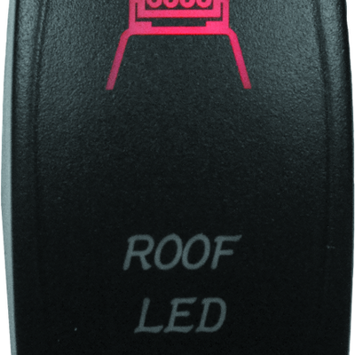 DragonFire Racing Lighted Switch Roof Led On/Off Red
