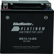 BikeMaster AGM Battery - MS12-14-BS