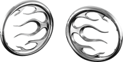 Kuryakyn Flame Speaker Grills Chrome