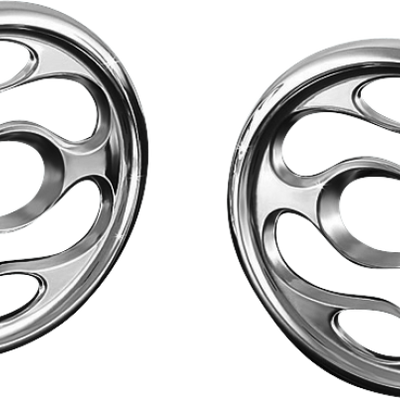 Kuryakyn Flame Speaker Grills Chrome