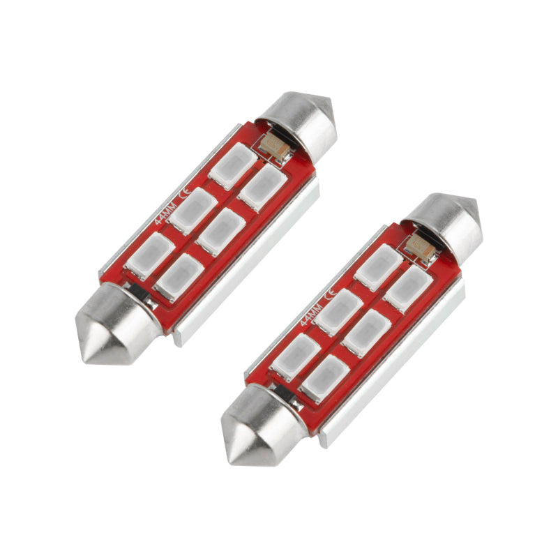 Oracle 44MM 6 LED 3-Chip Festoon Bulbs (Pair) - Green