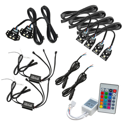 Oracle 15-21 Dodge Charger RGB+W DRL Headlight DRL Kit - ColorSHIFT w/ Simple Controller