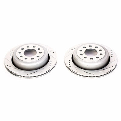Power Stop 03-11 Lincoln Town Car Rear Evolution Drilled & Slotted Rotors - Pair