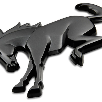 Ford Racing Bronco Rear Emblem - Matte Black