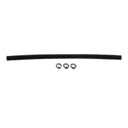 DeatschWerks Convoluted Tubing 300mm Length x 10mm ID Side 1 x 10mm ID Side 2 - Black