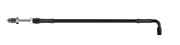Goodridge 66in Universal Clutch Line w/Blk Zinc Fitting & Blk Hose - 90Deg Banjo w/Straight 7/16 UNF
