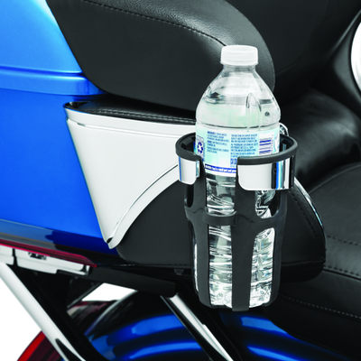 Kuryakyn Reflex Drink Holder Right Side HD Touring Passenger Mount 14 and Up Chrome