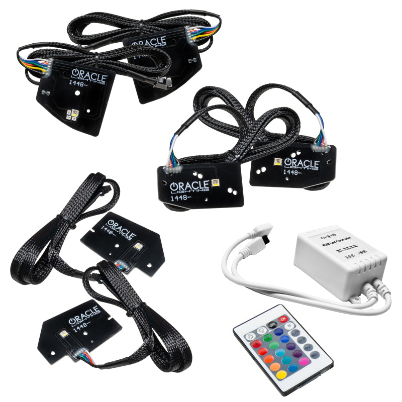 Oracle 19-21 RAM 1500 Headlight DRL Kit Projector LED - RGBW+A w/ Simple Controller