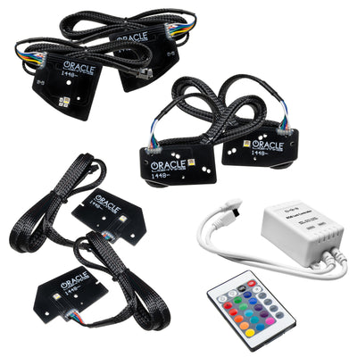 Oracle 19-21 RAM 1500 Headlight DRL Kit Projector LED - RGBW+A w/ Simple Controller