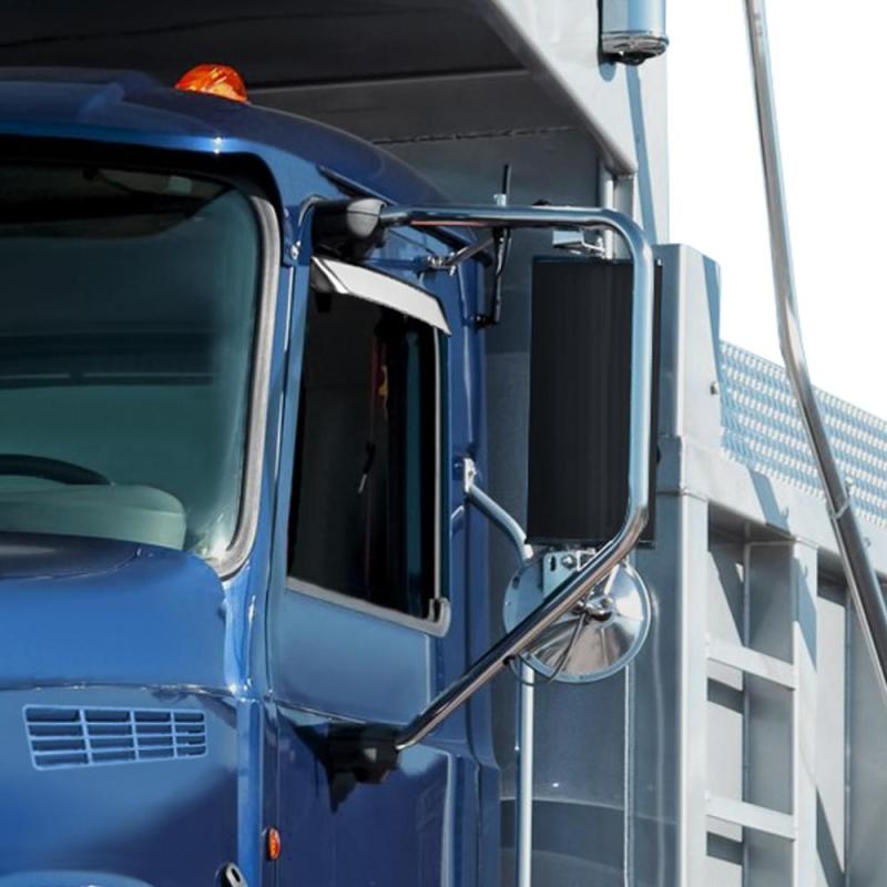 AVS 80-96 Ford Bronco Ventshade Extra Wide 2pc - Stainless