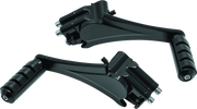 Kuryakyn Adjustable Passenger Pegs With ISO Small Pegs 10 and Up Black