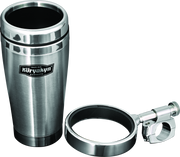 Kuryakyn Drink Holder With Stainless Steel Mug 1 inch Bar Clamp Chrome