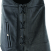 Kuryakyn Leather By River Road Old Skool Leather Vest Black - Large
