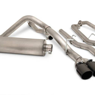 Gibson 22-24 Toyota Tundra 3.5L-T V6 Crew Max Black Elite Stainless Cat Back Dual Sport Exhaust