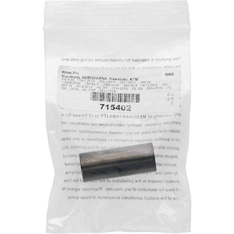 Vertex Pistons 07-13 250 EXC-F/06-12 250 SX-F Wrist Pin - 40mm Length