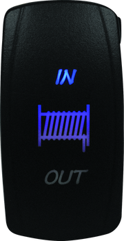 DragonFire Racing Lighted Switch Winch In/Out Blue