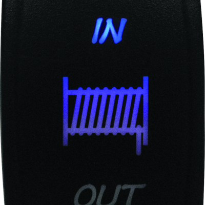 DragonFire Racing Lighted Switch Winch In/Out Blue