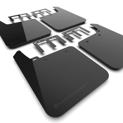 Rally Armor 19-25 GMC Sierra 1500 AT4 Black UR Mud Flap w/ Metallic Black Logo