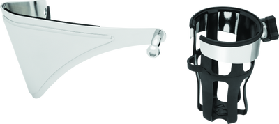 Kuryakyn Reflex Drink Holder Right Side HD Touring Passenger Mount 14 and Up Chrome