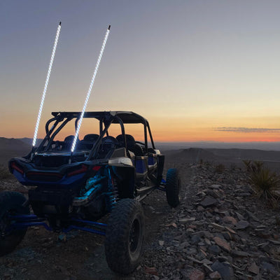 Whip It 5Ft Blk Bt Rgb Light Rod Set