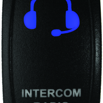 DragonFire Racing Lighted Switch Int/Rad On/Off Blue Led