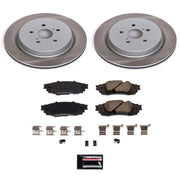 Power Stop 18-22 Lexus RX450hL Rear Semi-Coated Rotor Kit