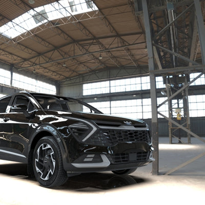 Rally Armor 23-25 Kia Sportage Black UR Mud Flap w/ Red Logo