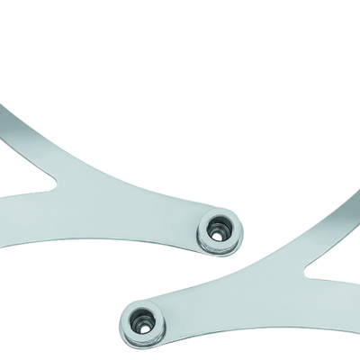 Kuryakyn Fixed Mounts Multi-Purpose Driver & Passenger Backrest 14-22 Indian Models Chrome