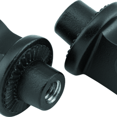 Kuryakyn Splined Peg Adaptors Satin Black