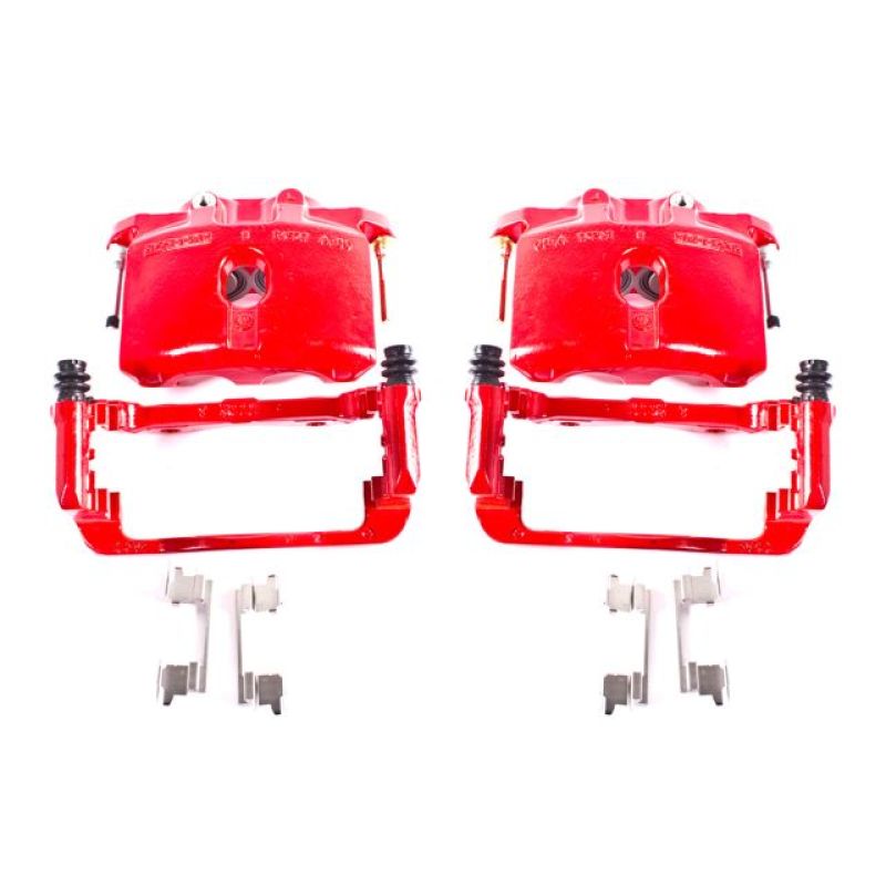 Power Stop 03-06 Cadillac Escalade Rear Red Calipers w/Brackets - Pair