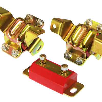 Prothane Ford Motor & Trans Mount Kit - Red