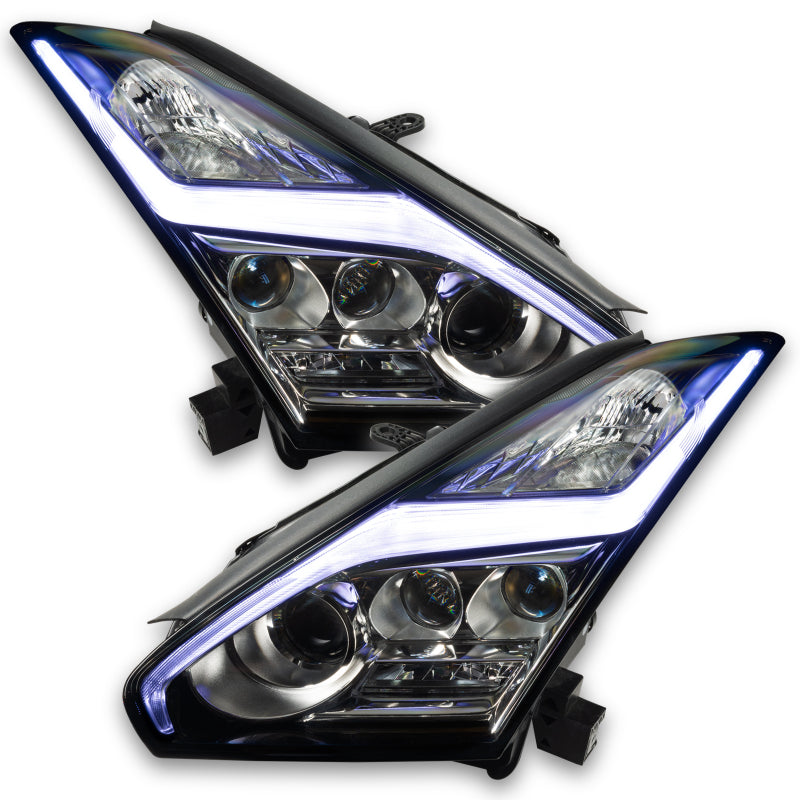 Oracle 1521 Nissan GTR RGB+W (Lightning Bolt) Headlight DRL Upgrade Kit ColorSHIFT 2