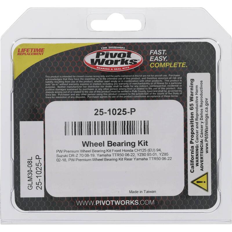 Pivot Works Premium Wheel Bearing