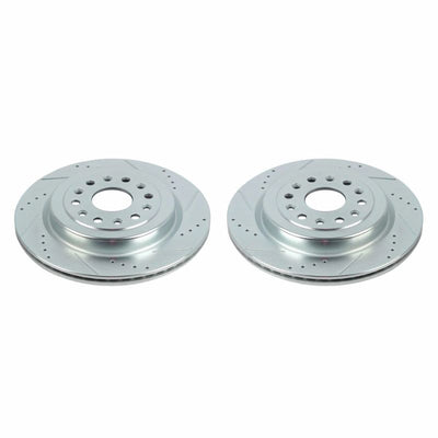 Power Stop 19-20 Ram 1500 Rear Evolution Drilled & Slotted Rotors - Pair