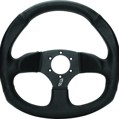 DragonFire Racing Steering Wheels - D-Shaped- Vinyl- Iron Series- 0in offset