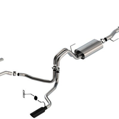 Borla F-150 2021 5.0L 4dr CC SB EC STB Lariat/KR/Pltm/LTD 3/2.25 SRE Cat-Back Touring Black CHR Tips